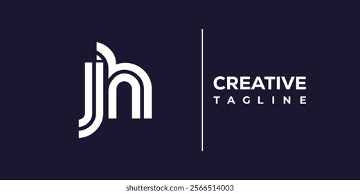 J and H logo design. JH abstract Letters Logo Monogram. This logo design is the process of creating a visual symbol that represents a brand, company, or individual.