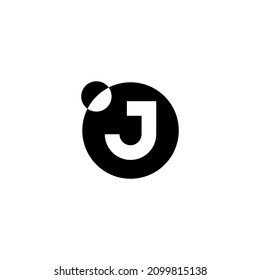 j initial logo design vector template