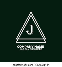 J Initial logo template vector