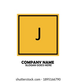 J Initial logo template vector