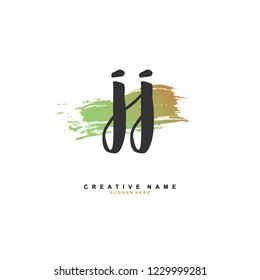 J J JJ Initial logo template vector