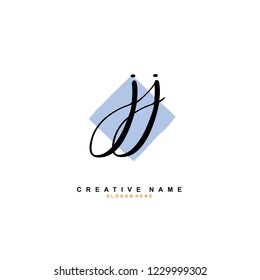 J J JJ Initial logo template vector