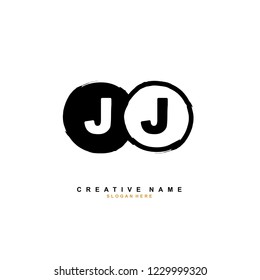J J JJ Initial logo template vector