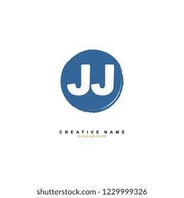 J J JJ Initial logo template vector