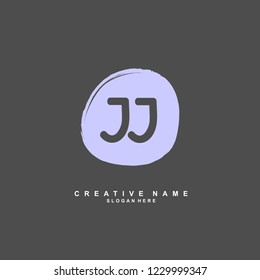 J J JJ Initial logo template vector