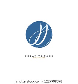 J J JJ Initial logo template vector