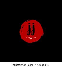 J J JJ Initial logo template vector