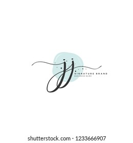 J J JJ Initial logo template vector