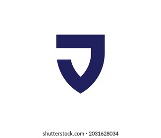 J and jj letter logo design vector template