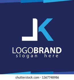 J K Initial Letter Logo Vector Template