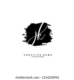 J K JK Initial logo template vector