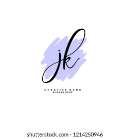 J K JK Initial logo template vector