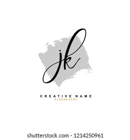 J K JK Initial logo template vector