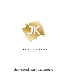 J K JK Initial logo template vector