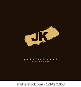 J K JK Initial logo template vector