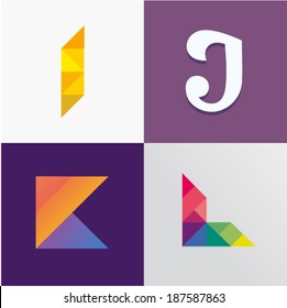 I J K L letters