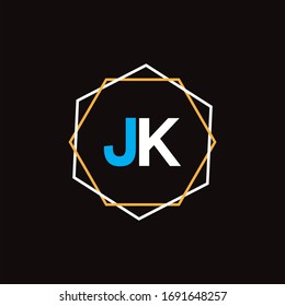 J K letter logo vector design