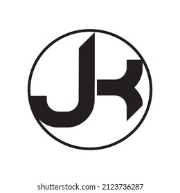 inspiración de diseño vectorial del logotipo de letra j y k