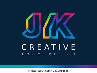 J K Logo Jk Letter Design Stock Vector (Royalty Free) 1432054856