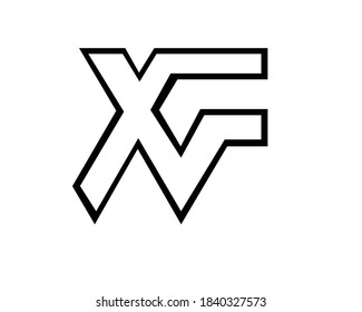 j & k and x & f logo designs and monogram logos