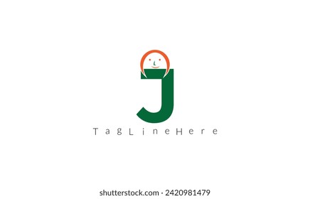 J kids concept vector illustration icon design.