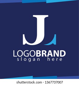 J L Initial Letter abstract Logo Vector Template