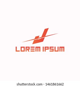 J latter logo design template for use any purpose
