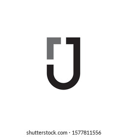 J lette initial icon logo design inspiration vector template