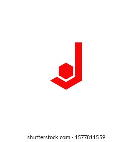 J lette initial icon logo design inspiration vector template
