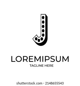 Vector de diseño de plantillas de logotipo abstracto de letra J