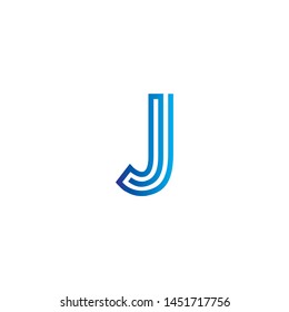 J letter Abstract logo Vector