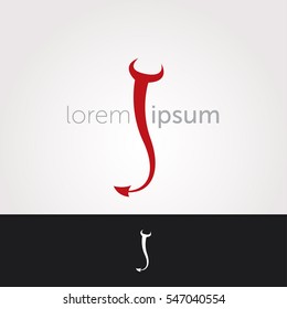 J Letter Abstract Vector Logo Design Template. Creative Typographic Concept Icon