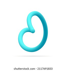 J letter blue logo. Line style pure water vector typography for save water identity, ecology graphic resources, clean corporate  labels and more