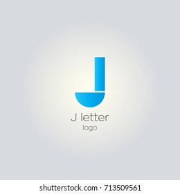J letter bold logo design vector 