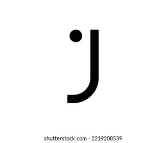 Plantilla de vector de diseño creativo de letra J