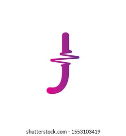 J Letter creative logo or symbol template design