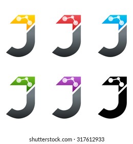 J letter, design logo