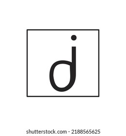 J diseño de letra logotipo vector uso fácil