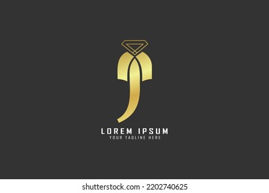 J Letter Diamond Luxury Brand J Stock Vector (Royalty Free) 2202740625 ...