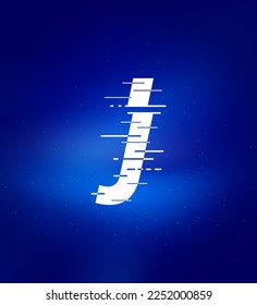 J letter fast speed logo. Animated letters. Technology labels, match headlines, sports posters, book and banner design etc.