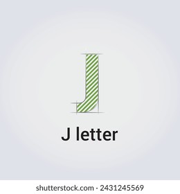 J Letter Icon Design Single Isolated Logo Design Marke Corporate Identity Verschiedene Farben Editierbare Vorlage Vektor Monogramm Emblem Illustration Branding auf hellen Farbverlauf Hintergrund