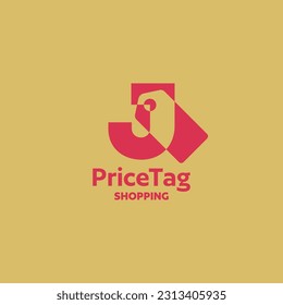 J letter icon vector price tag logo template design. Retail, shopping, e-commerce, online shop, web shop, business sign
