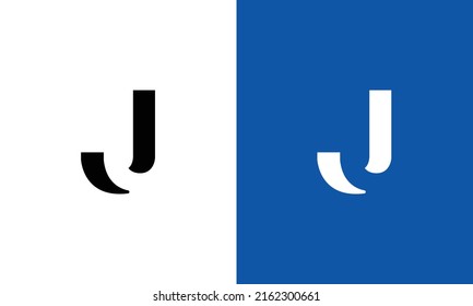 J letter initial icon logo design vector