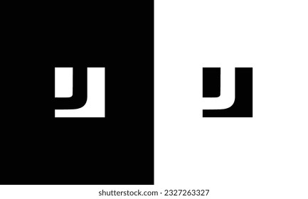 J letra icono inicial diseño vectorial