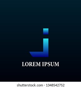 j letter initial logo, sign, icor or symbol for creative and business company