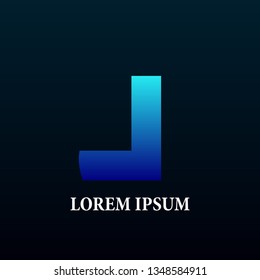j letter initial logo, sign, icor or symbol for creative and business company