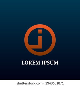 j letter initial logo, sign, icor or symbol for creative and business company
