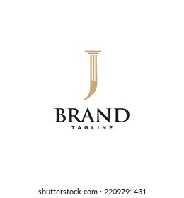 J Letter Law Premium Vector logo icon vector Template
