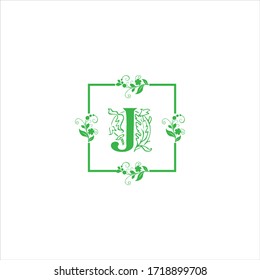 J letter logo abstract design