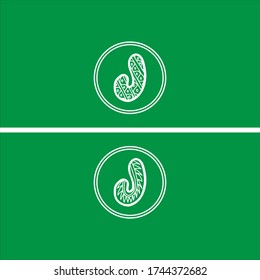 J letter logo abstract design